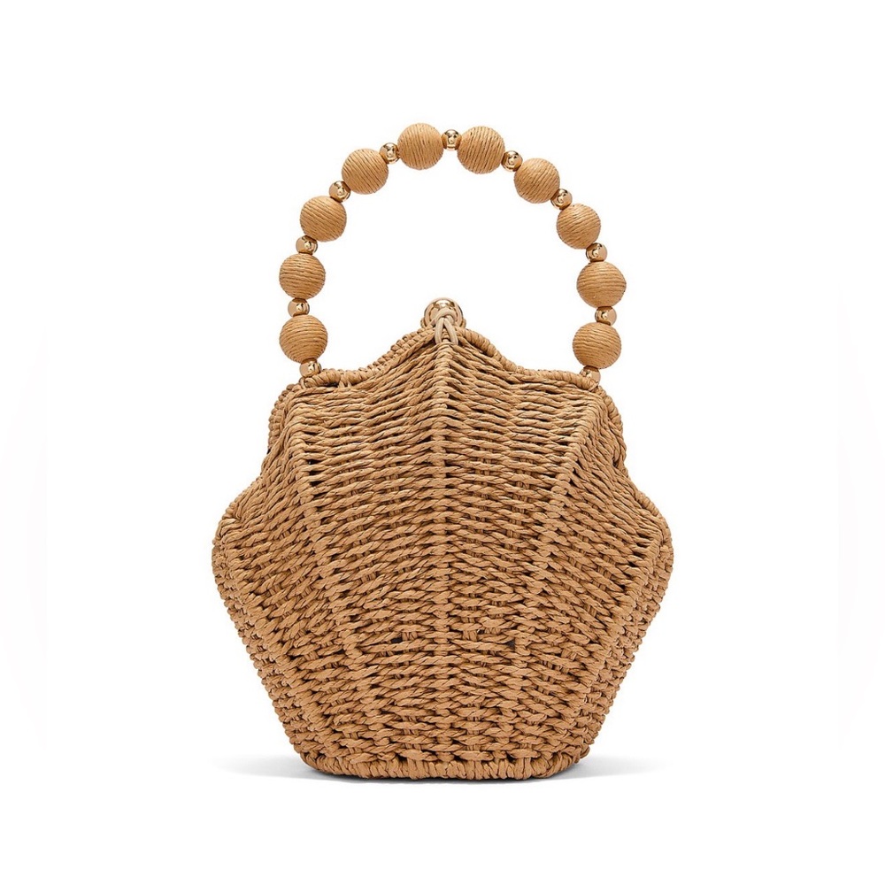 Shell Straw Crossbody Bag - Picture 4 of 5
